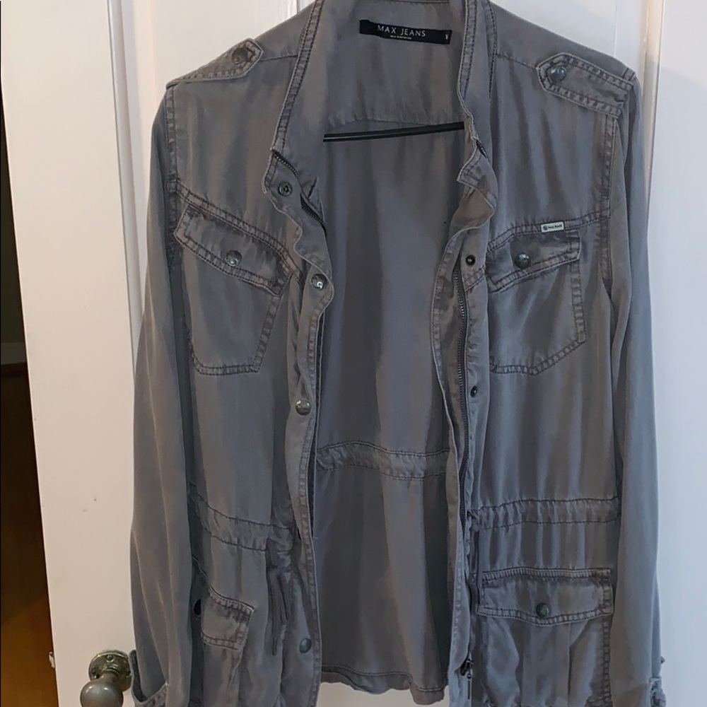 Max jeans gray lightweight jacket